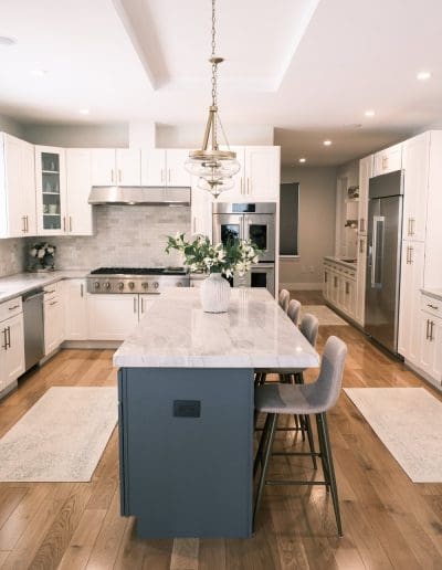 Full home renovation interior design project in Chelmsford Massachusetts