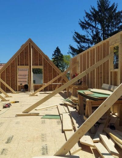 Foundation of the new house with two floors - interior designers Exeter