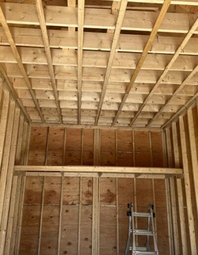 Inside the Foundation of walls and second floor - contractors Exeter NH